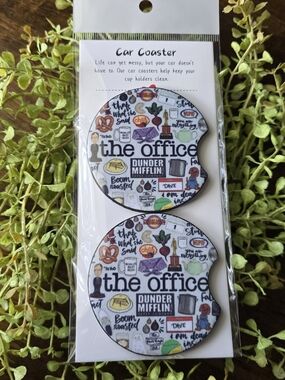 The Office Dunder Mifflin Car Coaster Set